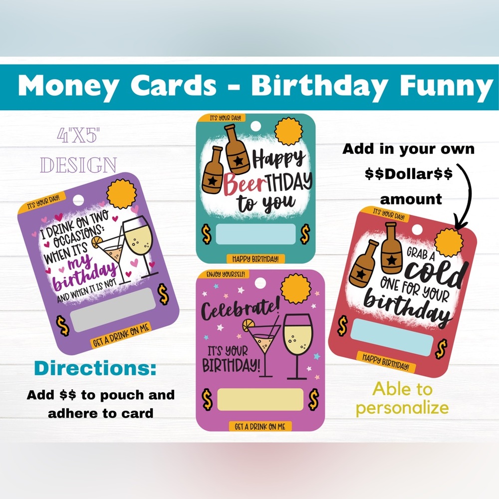 3 for $12 ALL OCCASIONS Money Cards (Self-Adhesive) ALL OCCASIONS - Picture 9 of 16